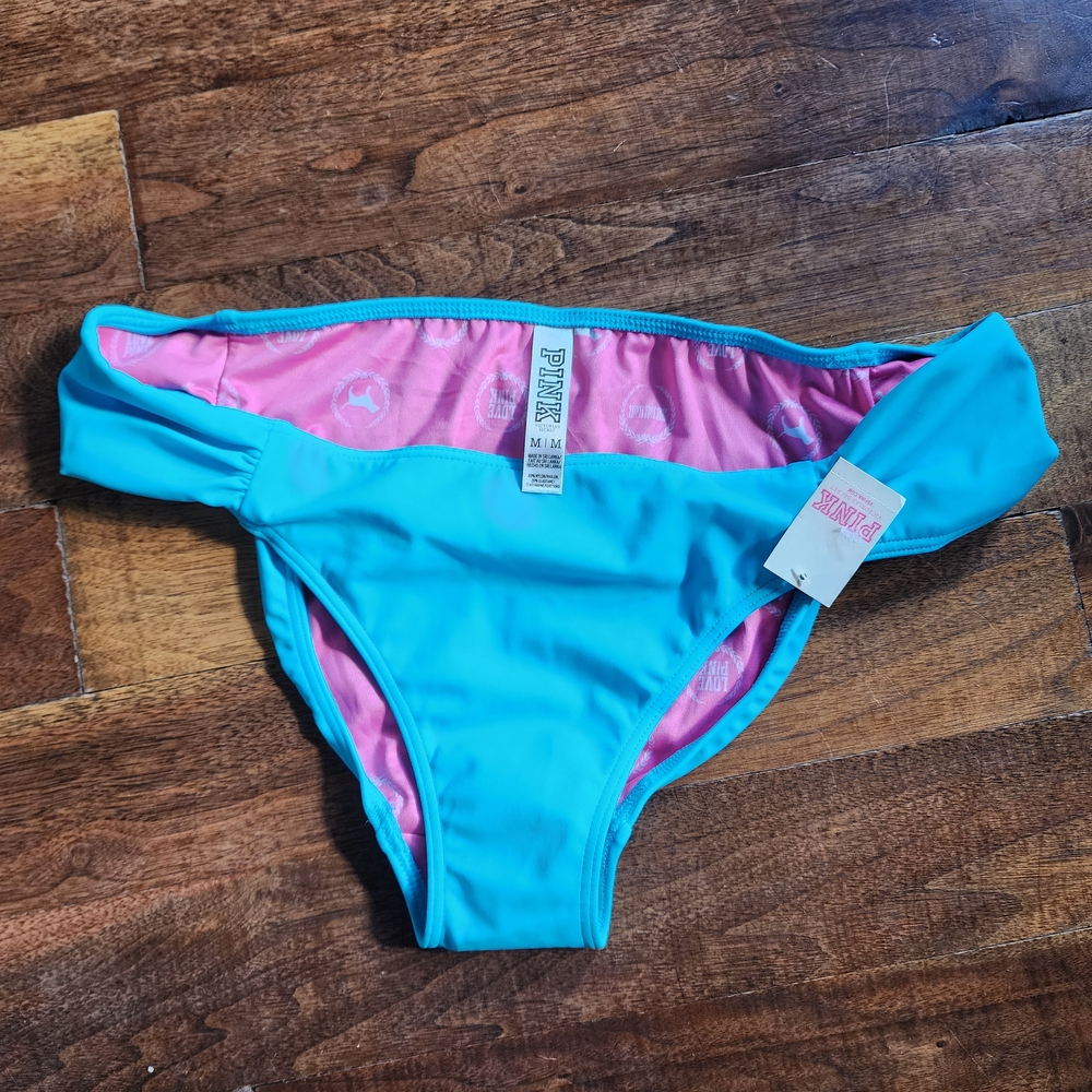Victoria's Secret Turquoise and Pink Bikini Bottom